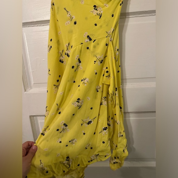 Free People Tango At Night Printed Wrap Slip Romper - Picture 7 of 7